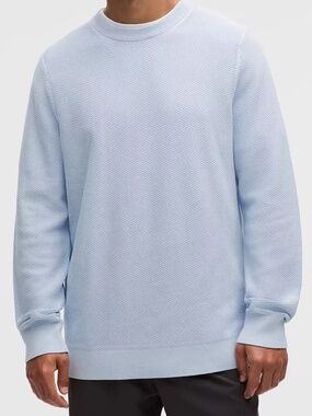 Lululemon Textured Knit Classic-Fit Crewneck Sweater in 'Day Dream'